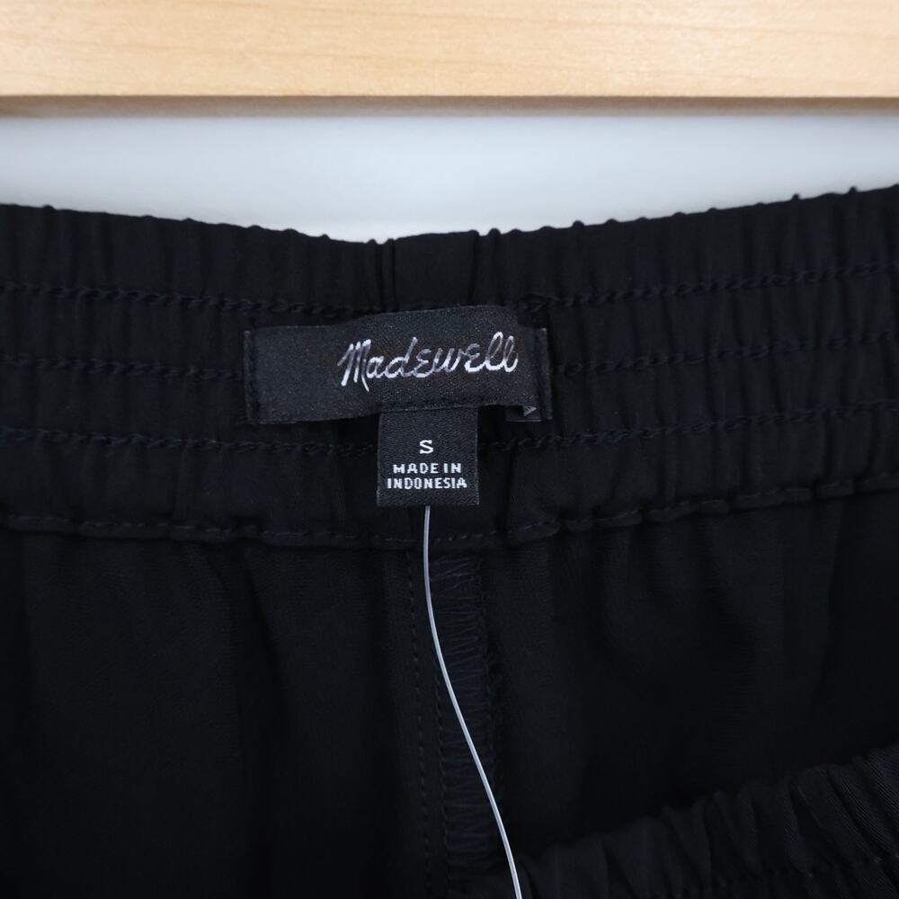 Madewell Pull-On Bootcut Track Pant Jet Black Stripe Size Small NWT - Picture 6 of 10